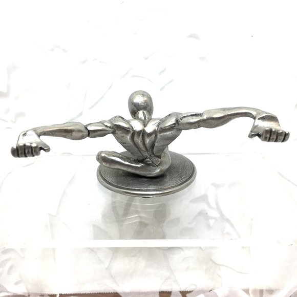 Jac Zagoory Designs Atlas Pewter Sculpture Pen Holder - Picture 10 of 15